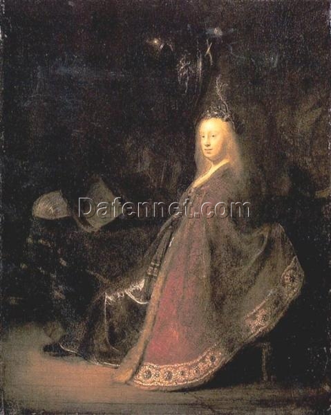 Hand-painted Rembrandt ‘Minerva’ 1632 – Powerful Representation of the Goddess of Wisdom