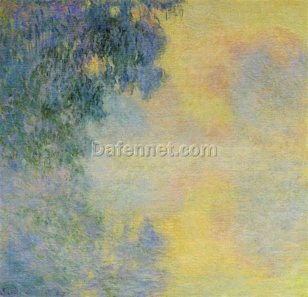 Reproduction of Claude Monet’s Misty Morning on the Seine, Sunrise (1897) – Oil Painting from Dafen Village Studio