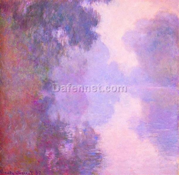 High-Quality Reproduction of Claude Monet’s Misty Morning on the Seine (1897) | Hand-Painted Art from Dafen Village Studio