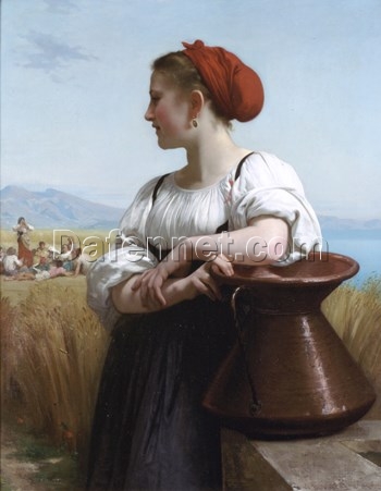 Buy “The Harvester” (Moissonneuse) by William-Adolphe Bouguereau | Custom Oil Painting Reproduction from Dafen Village