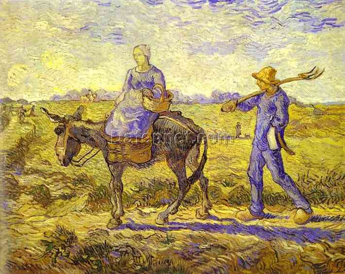 Vincent van Gogh “Morning, Going to Work” (1890) – Beautifully Crafted Oil Painting from Dafen Village Artists