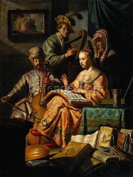 Rembrandt ‘Musical Allegory’ 1626 – Beautiful 17th Century Allegory Celebrating the Power of Music