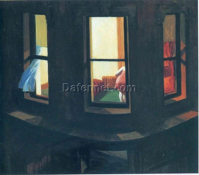 Edward Hopper “Night Windows” 1928 – Authentic Oil Painting Reproduction | Elegant Canvas Art from Dafen Village