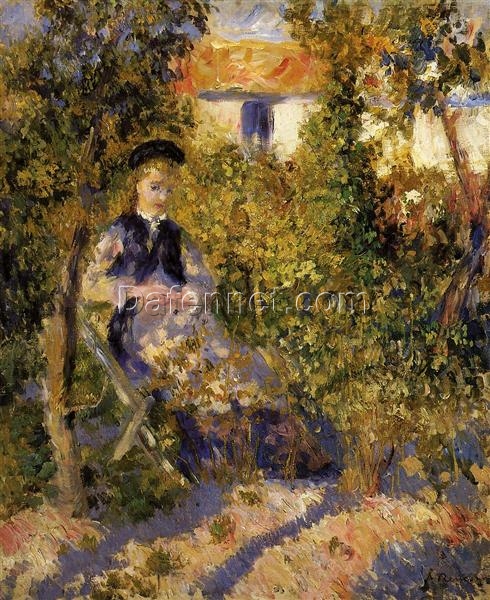 Pierre-Auguste Renoir “Nini in the Garden” 1875-1876 – Oil Painting Reproduction – Hand-painted Masterpiece from Dafen Village