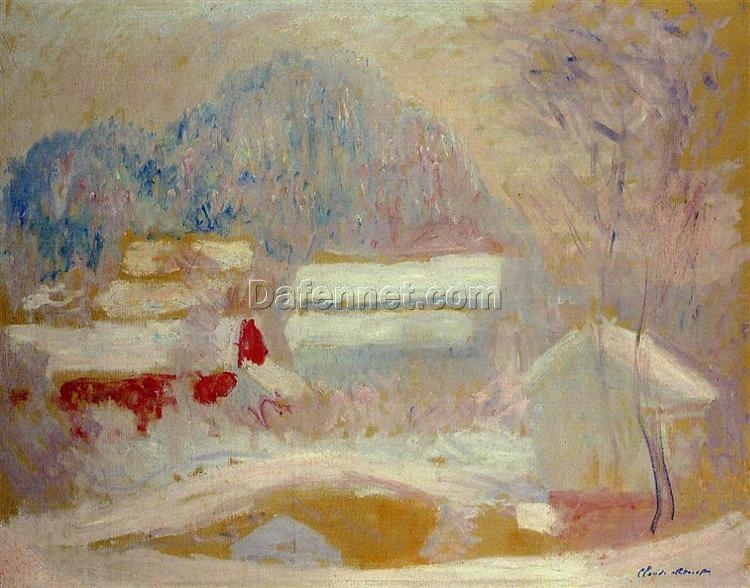 Impressionist Oil Painting: Norwegian Landscape, Sandviken by Monet – Custom Hand-Painted Art from Dafen Village