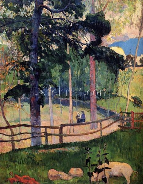 Buy “Nostalgic Promenade” by Paul Gauguin – 1889 Custom Oil Painting Reproduction