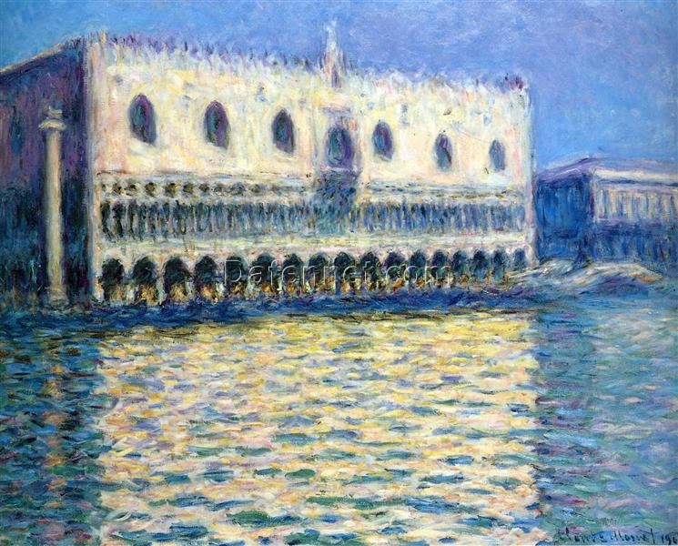 Claude Monet’s “The Palazzo Ducale” – High-Quality Oil Painting Reproduction, Customizable Art from Dafen Village Studio