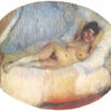 nude woman on a bed