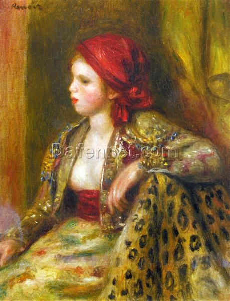 Pierre-Auguste Renoir “Odalisque” c. 1895 – Handcrafted Oil Painting Reproduction for Figurative and Nude Art Decor