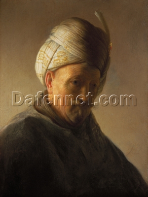 Rembrandt ‘Old Man with Turban’ c.1625 – Iconic 17th Century Portrait Masterpiece