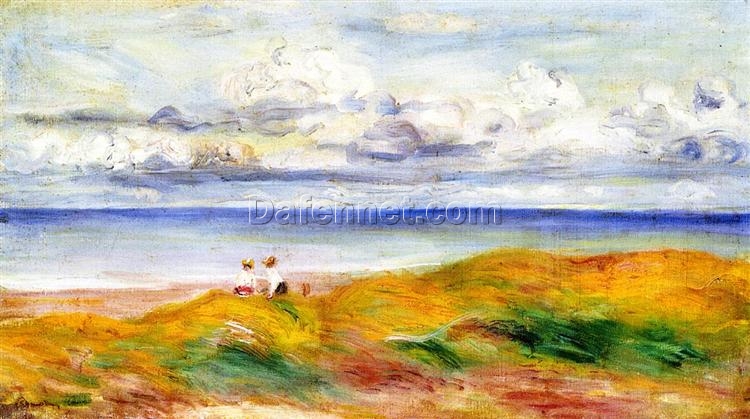 Pierre-Auguste Renoir “On a Cliff” 1880 – Oil Painting Reproduction – Hand-painted Masterpiece from Dafen Village