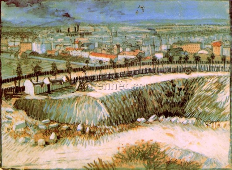 Vincent van Gogh Outskirts of Paris near Montmartre (1887) – Handcrafted Oil Painting for Home Decor