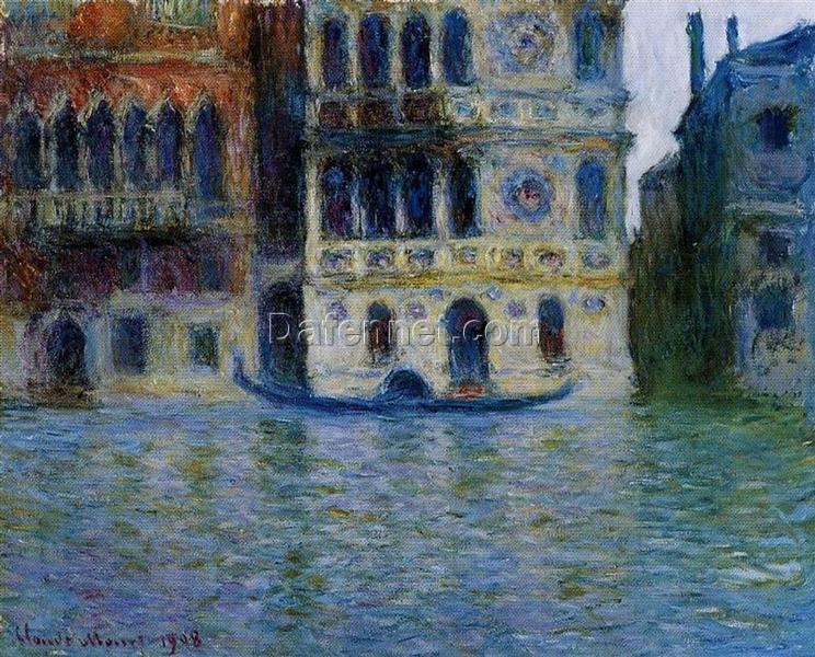 Impressionist Palazzo Dario by Claude Monet, 1908 – Custom Oil Painting for Elegant Interior Design