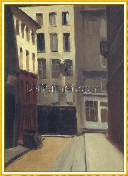 Edward Hopper “Paris Street” 1906 – Authentic Oil Painting Reproduction | Elegant Canvas Art from Dafen Village