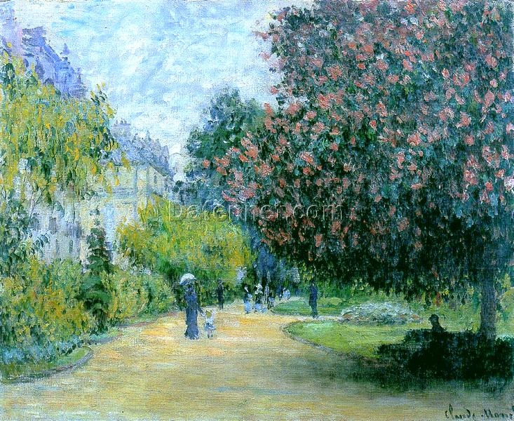 Custom Impressionist Style Park Monceau (1876) by Claude Monet – Handcrafted Oil Painting from Dafen Village