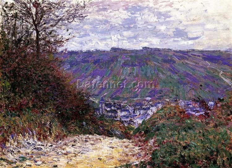 Giverny Garden Path by Claude Monet – Stunning Oil Painting Reproduction from Dafen Village