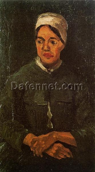 Authentic Vincent van Gogh Peasant Woman, Seated (1885) Reproduction – High-Quality Canvas Oil Painting from Dafen Village