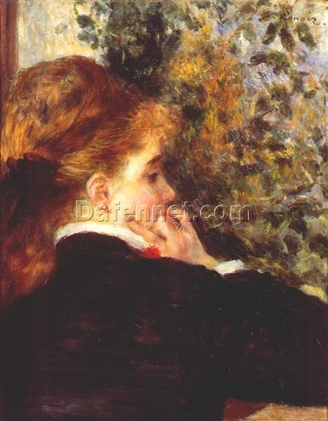 Renoir “Pensive” c.1875 – Premium Oil Painting Reproduction from Dafen Village Art Studio