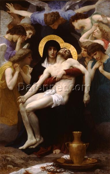 Pieta” by Bouguereau | Hand-painted Oil Painting Reproduction of 1876 Masterpiece