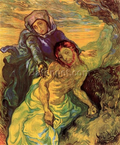 Vincent van Gogh Pieta (1889) Oil Painting – High-Quality Handcrafted Reproduction from Dafen Village Studio for Museum-Style Decor