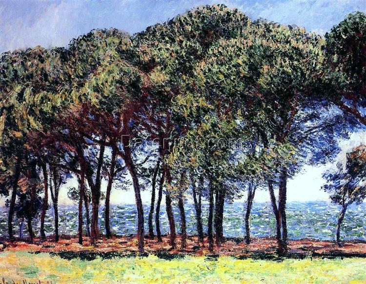 Handmade Oil Painting of Pine Trees, Cap d’Antibes (1888) by Claude Monet – Expertly Crafted in Dafen Village