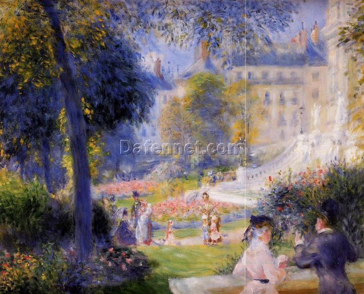 Pierre-Auguste Renoir “Place de la Trinité” 1875 – Oil Painting Reproduction – Hand-painted Masterpiece from Dafen Village