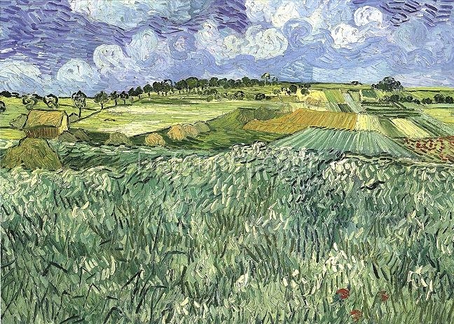 Reproduction of Plain Near Auvers by Vincent van Gogh (1890) – Authentic Dafen Village Oil Painting