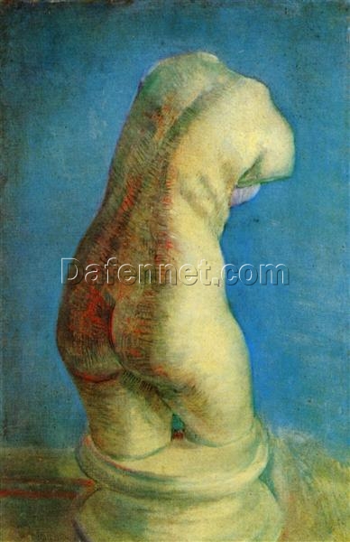 Impressionist Plaster Statuette of a Female Torso by Vincent van Gogh – Stunning Hand-Painted Reproduction from Dafen Village Studio