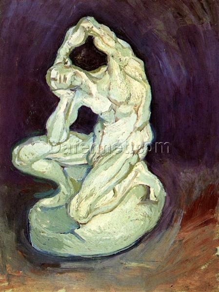 Vincent van Gogh’s Plaster Statuette of a Kneeling Man (1886) – Unique Art Reproduction from Dafen Village Studio