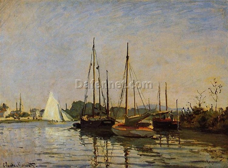 Claude Monet’s “Pleasure Boats, Argenteuil” (c.1872-3) – Stunning Hand-Painted Reproduction from Dafen Village Oil Painting Studio