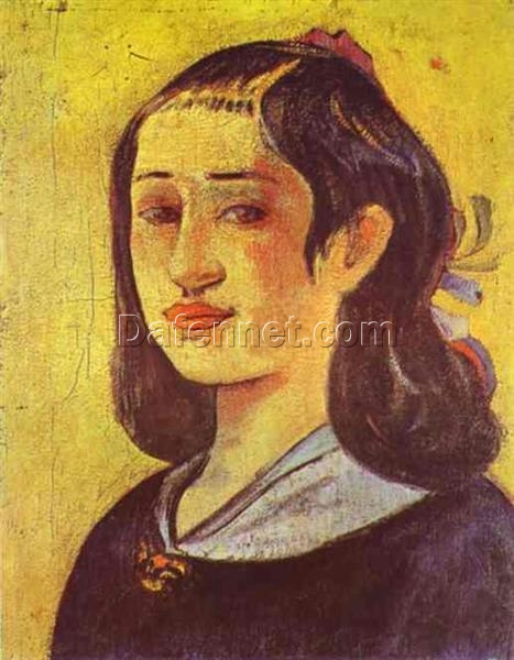 Portrait of a Mother” by Paul Gauguin – 1894 Fine Art Oil Painting Reproduction