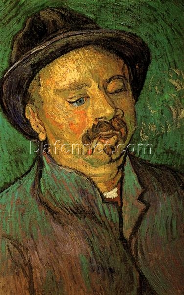 Classic Van Gogh Portrait of a One-Eyed Man (1888) – High-Quality Custom Oil Painting from Dafen Village Artists