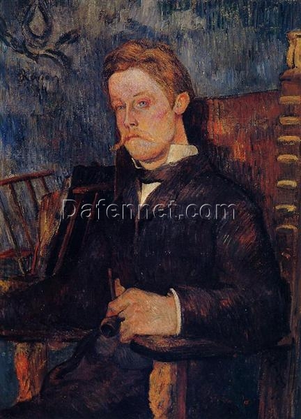 Portrait of a Seated Man” by Paul Gauguin 1884 – Hand-Painted Oil Painting Reproduction | Fine Art Canvas from Dafen Village