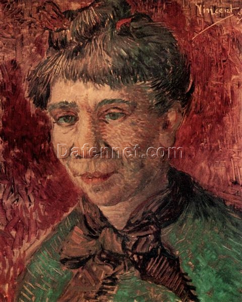 Classic Oil Painting of Madame Tanguy by Van Gogh – Handcrafted in Dafen Village, Custom Artwork