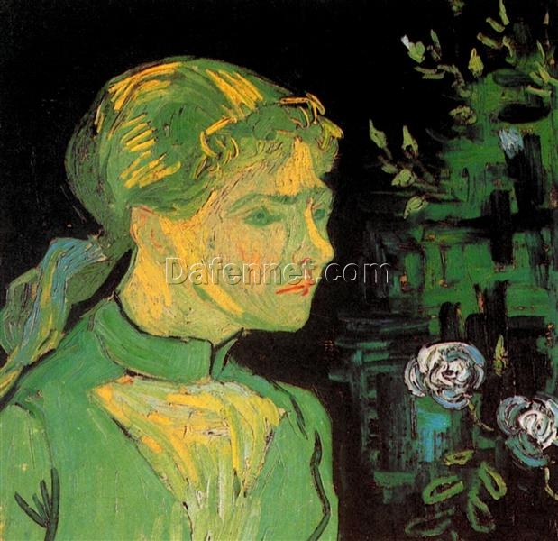 Adeline Ravoux Oil Portrait by Vincent van Gogh – Masterful Reproduction by Dafen Village Artists