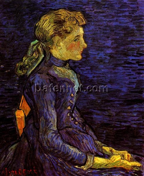 Hand-Painted Portrait of Adeline Ravoux by Vincent van Gogh – Custom Oil Painting from Dafen Village Studio