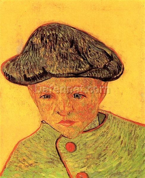 Hand-Painted Portrait of Camille Roulin by Vincent van Gogh, 1888 – Authentic Oil Painting from Dafen Village Studio