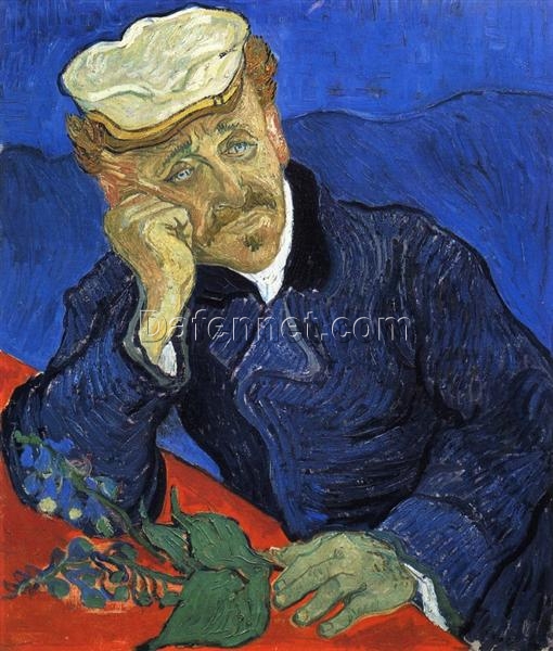 High-Quality Oil Painting of Portrait of Doctor Gachet by Vincent van Gogh – Classic Art from Dafen Village Studio