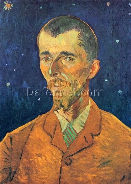 Hand-Painted Vincent van Gogh Portrait of Eugene Boch (1888) – High-Quality Oil Painting Reproduction from Dafen Village Studio