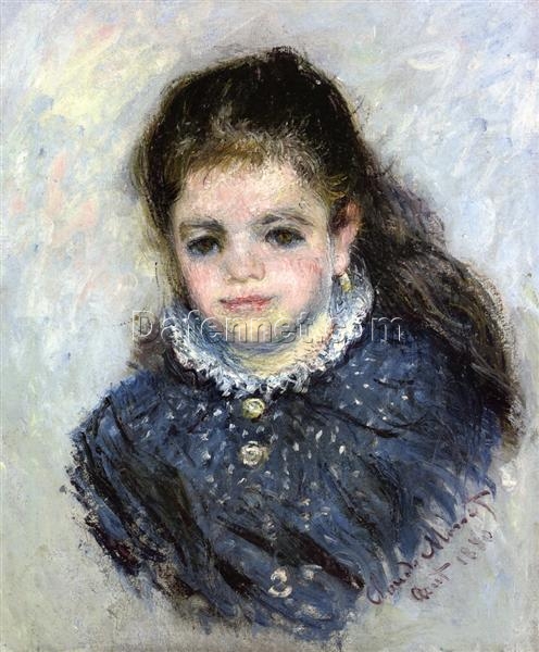 Handcrafted Portrait of Jeanne Serveau (1880) by Claude Monet – Reproduction Oil Painting from Dafen Village