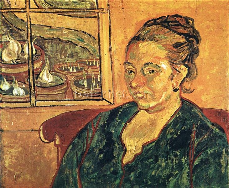 Impressionist Masterpiece: Madame Augustine Roulin by Vincent van Gogh – 1888 Oil Painting Reproduction from Dafen Village