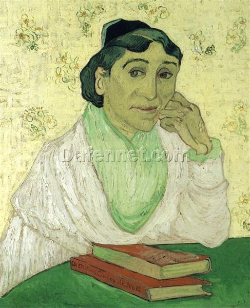 Vincent van Gogh’s Portrait of Madame Ginoux (1888) – L’Arlesienne Style Custom Oil Painting, Created by Dafen Village Artists