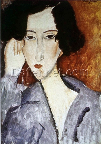 Portrait of Madame Rachele Osterlind” by Amedeo Modigliani – 1919 Oil Painting Reproduction | Beautiful Hand-Painted Canvas Artwork for Art Collectors