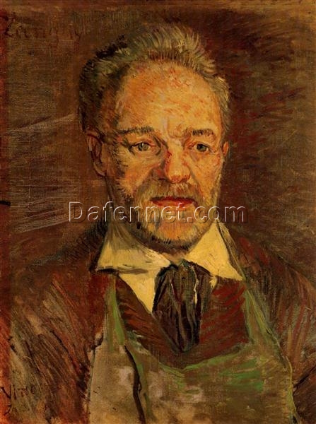 Hand-Painted Portrait of Père Tanguy by Vincent van Gogh, Classic Art Reproduction from Dafen Village Oil Painting Studio