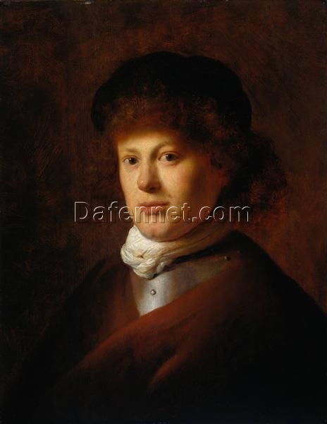 Rembrandt ‘Portrait of Rembrandt van Rijn’ c.1628 – Historical Self-portrait of the Great Dutch Master