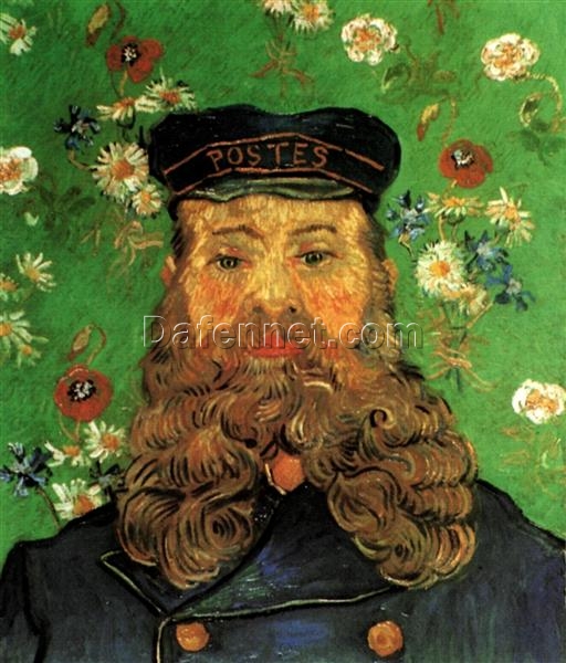 Reproduction of Vincent van Gogh’s Postman Joseph Roulin, 1889 – Fine Oil Painting Crafted by Dafen Village Studio