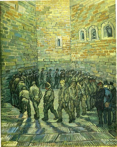 Vincent van Gogh “Prisoners Exercising” (1890) Oil Painting Reproduction – High-Quality Canvas Art from Dafen Village