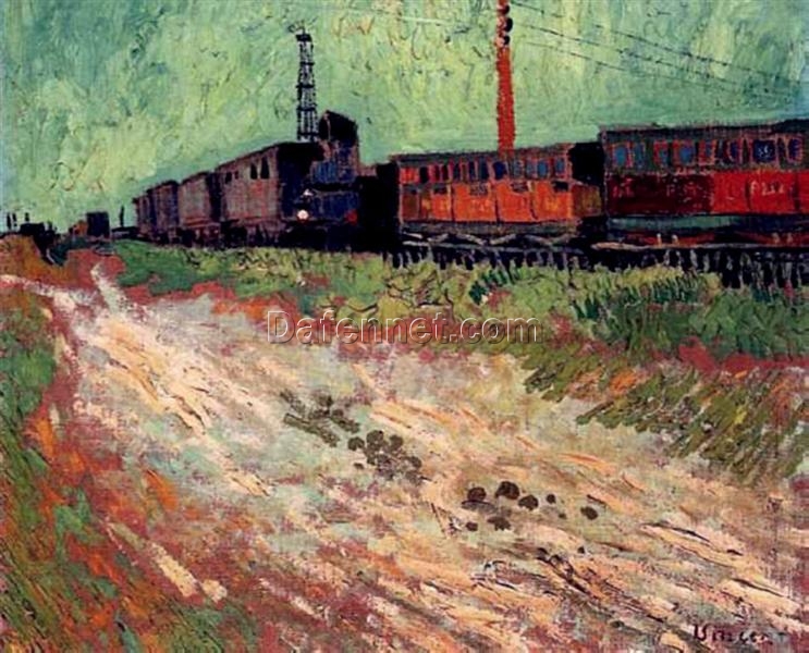 1888 Vincent van Gogh Railway Carriages – Hand-Painted Fine Art Reproduction from Dafen Village Studio