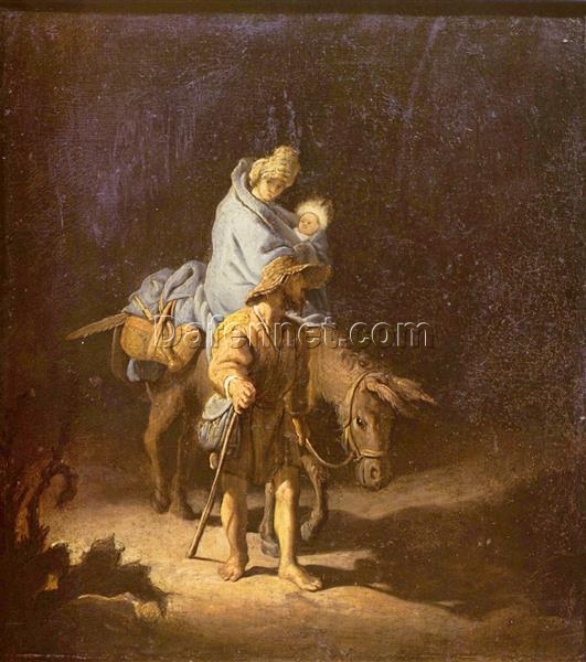 Rembrandt ‘The Flight into Egypt’ 1627 – A Stunning Interpretation of the Holy Family’s Escape