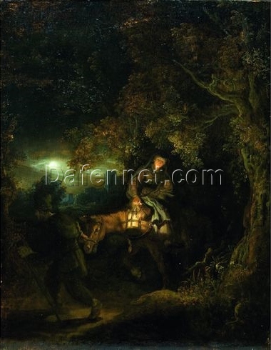 Rembrandt ‘The Flight into Egypt’ c.1640 – A Tender Moment of Protection and Faith